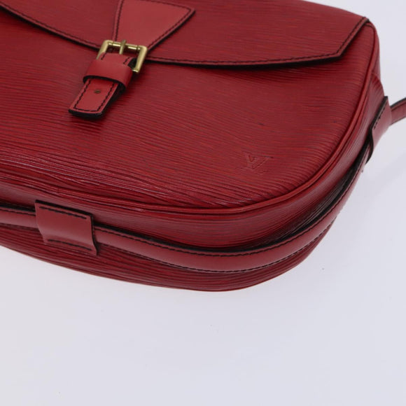 LOUIS VUITTON Epi Jeune Fille MM Shoulder Bag Red M52157 LV Auth EC975
