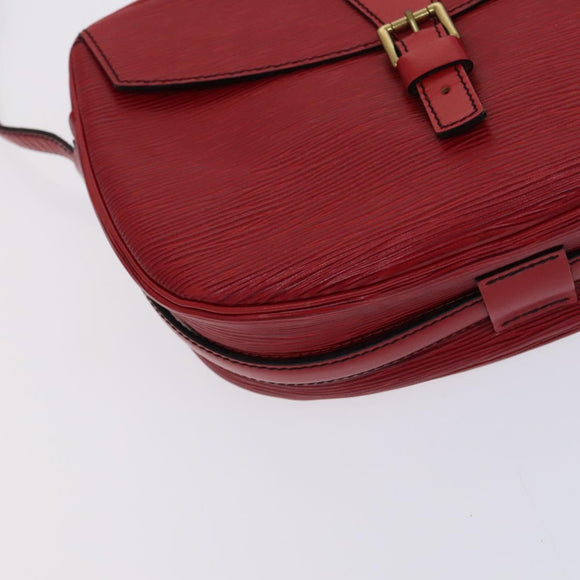 LOUIS VUITTON Epi Jeune Fille MM Shoulder Bag Red M52157 LV Auth EC975
