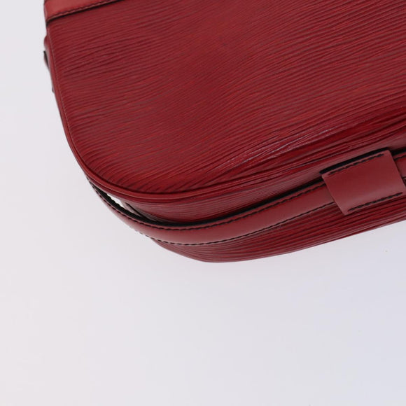 LOUIS VUITTON Epi Jeune Fille MM Shoulder Bag Red M52157 LV Auth EC975