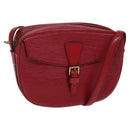 LOUIS VUITTON Epi Jeune Fille MM Shoulder Bag Red M52157 LV Auth EC975-1