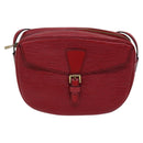 LOUIS VUITTON Epi Jeune Fille MM Shoulder Bag Red M52157 LV Auth EC975-13