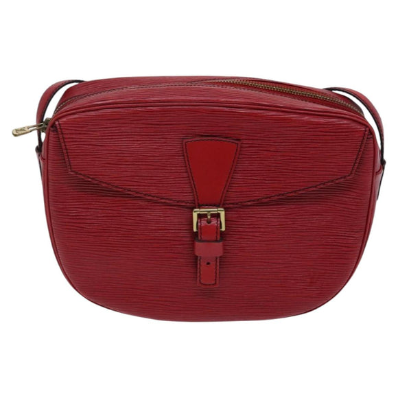 LOUIS VUITTON Epi Jeune Fille MM Shoulder Bag Red M52157 LV Auth EC975