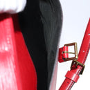 LOUIS VUITTON Epi Jeune Fille MM Shoulder Bag Red M52157 LV Auth EC975-22