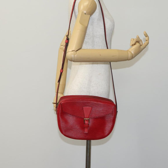 LOUIS VUITTON Epi Jeune Fille MM Shoulder Bag Red M52157 LV Auth EC975