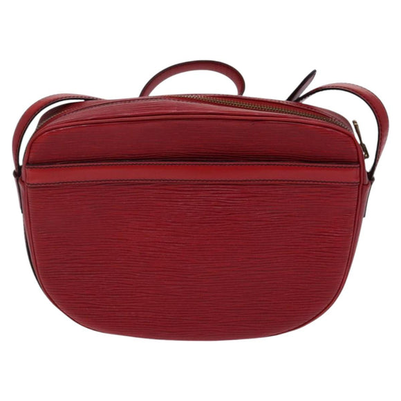 LOUIS VUITTON Epi Jeune Fille MM Shoulder Bag Red M52157 LV Auth EC975