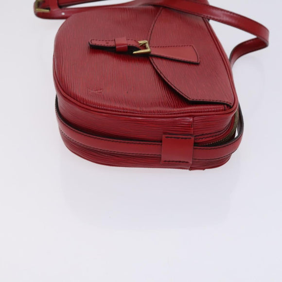 LOUIS VUITTON Epi Jeune Fille MM Shoulder Bag Red M52157 LV Auth EC975