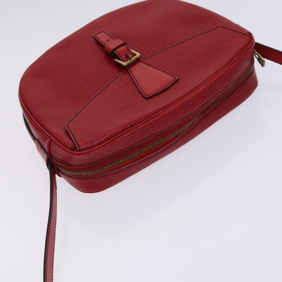 LOUIS VUITTON Epi Jeune Fille MM Shoulder Bag Red M52157 LV Auth EC975