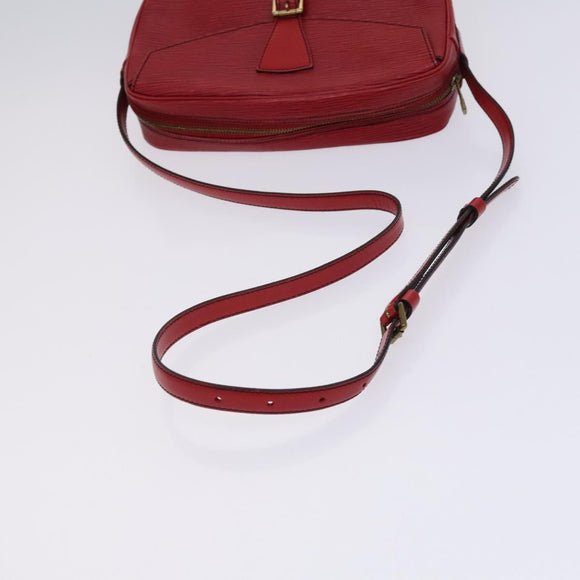 LOUIS VUITTON Epi Jeune Fille MM Shoulder Bag Red M52157 LV Auth EC975