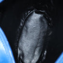 BALLY Shoulder Bag Leather Blue Gold Auth EC978-11