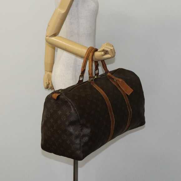 LOUIS VUITTON Monogram Keepall 45 Boston Bag M41428 LV Auth EC982