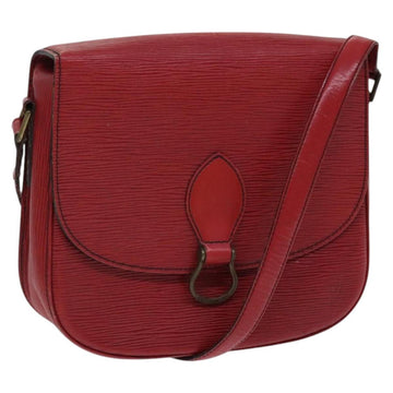 LOUIS VUITTON Epi Saint Cloud GM Shoulder Bag Red M52197 LV Auth EC990
