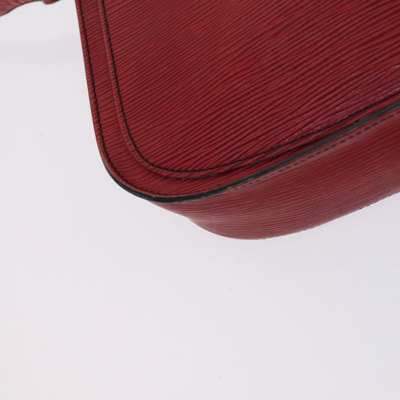LOUIS VUITTON Epi Saint Cloud GM Shoulder Bag Red M52197 LV Auth EC990
