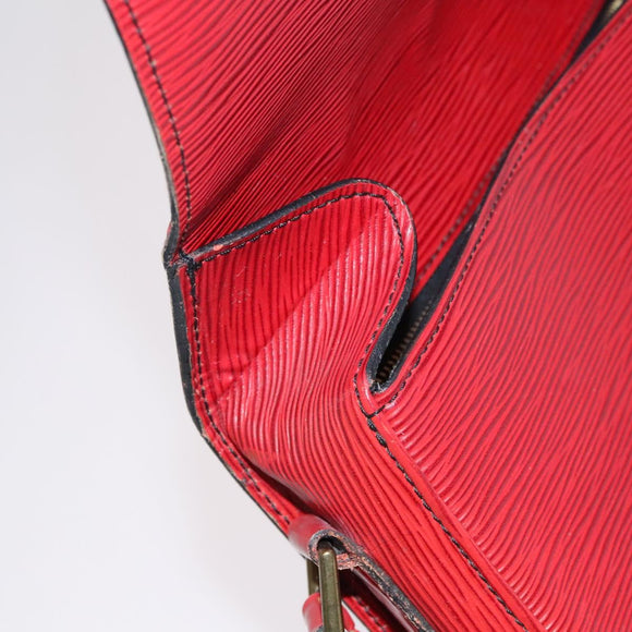 LOUIS VUITTON Epi Saint Cloud GM Shoulder Bag Red M52197 LV Auth EC990