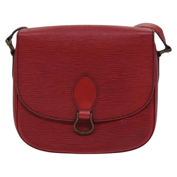 LOUIS VUITTON Epi Saint Cloud GM Shoulder Bag Red M52197 LV Auth EC990