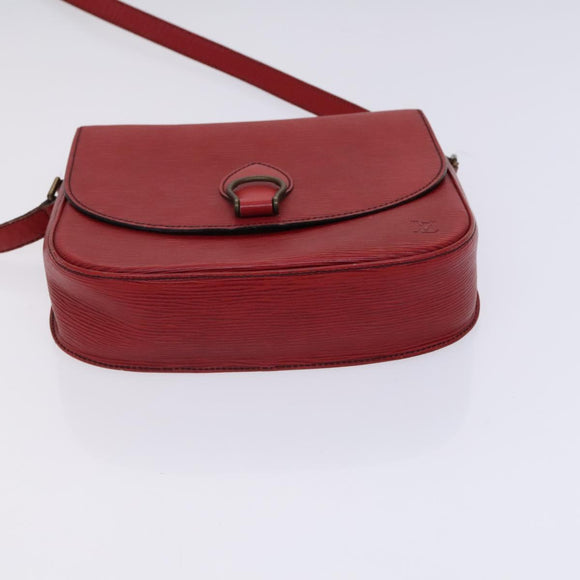 LOUIS VUITTON Epi Saint Cloud GM Shoulder Bag Red M52197 LV Auth EC990