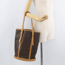 LOUIS VUITTON Monogram Bucket GM Shoulder Bag M42236 LV Auth EC995-21