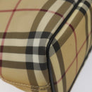 BURBERRY Nova Check Tote Bag PVC Beige Auth EC998-14