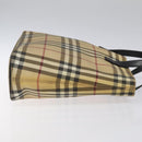 BURBERRY Nova Check Tote Bag PVC Beige Auth EC998-3