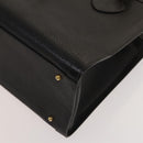 GUCCI Bamboo Hand Bag Leather Black Gold 002 1095 0260 Auth ep10000-9