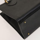 GUCCI Bamboo Hand Bag Leather Black Gold 002 1095 0260 Auth ep10000-16