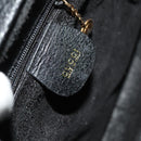 GUCCI Bamboo Hand Bag Leather Black Gold 002 1095 0260 Auth ep10000-17