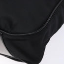 GUCCI Bamboo Handtasche Nylon Schwarz Silber 001 3754 1577 Auth ep10001-14