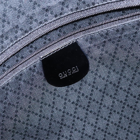 GUCCI Bamboo Hand Bag Nylon Black Silver 001 3754 1577 Auth ep10001