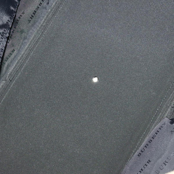 BURBERRY Nova Check Boston Bag Canvas Beige Silver Auth ep10002