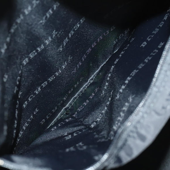 BURBERRY Nova Check Boston Bag Canvas Beige Silver Auth ep10002