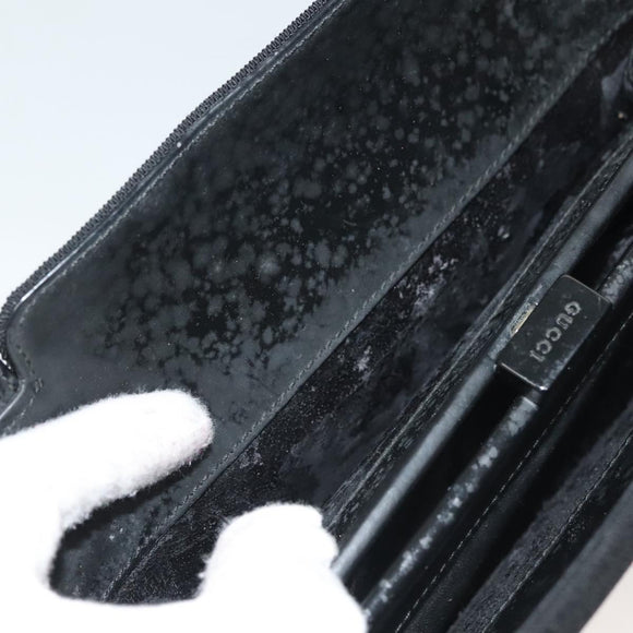 GUCCI Hand Bag Canvas Black 000 0810 Auth ep10006
