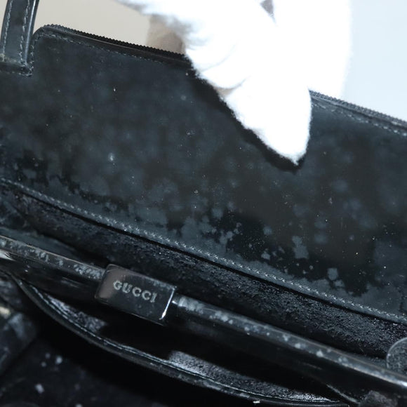GUCCI Hand Bag Canvas Black 000 0810 Auth ep10006