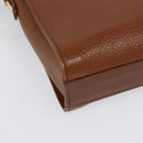 Burberrys Shoulder Bag Leather Brown Gold Auth ep10007-12