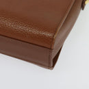 Burberrys Shoulder Bag Leather Brown Gold Auth ep10007-13