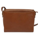 Burberrys Shoulder Bag Leather Brown Gold Auth ep10007-3