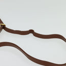 Burberrys Shoulder Bag Leather Brown Gold Auth ep10007-8