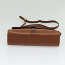 Burberrys Shoulder Bag Leather Brown Gold Auth ep10007-9