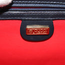 GUCCI Shoulder Bag Leather Navy Gold Auth ep10015-16