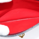 GUCCI Shoulder Bag Leather Navy Gold Auth ep10015-20