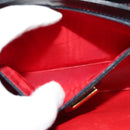 GUCCI Shoulder Bag Leather Navy Gold Auth ep10015-21