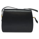 GUCCI Shoulder Bag Leather Navy Gold Auth ep10015-3