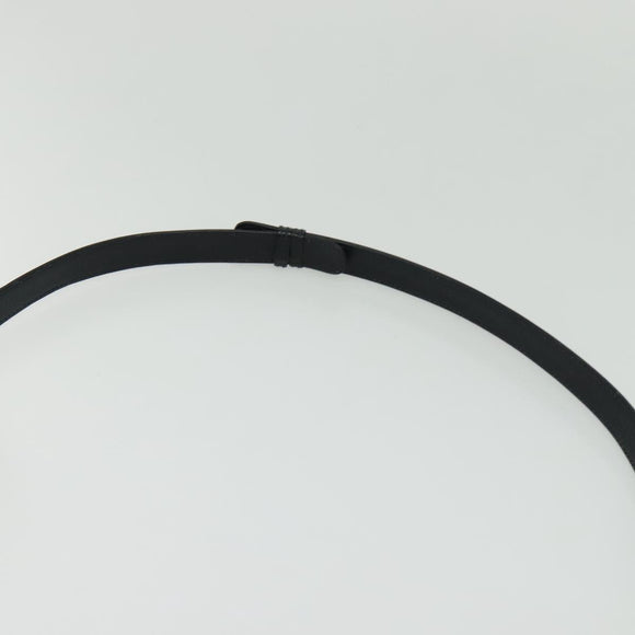 GUCCI Shoulder Bag Leather Navy Gold Auth ep10015