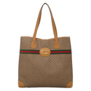 GUCCI Micro GG Supreme Web Sherry Line Bag PVC Beige 002 988 0174 Auth ep10019-13
