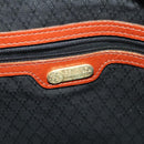 FENDI Pecan Canvas Boston Bag Black Brown gold Auth ep10025-21