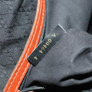 FENDI Pecan Canvas Boston Bag Black Brown gold Auth ep10025-12