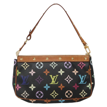 LOUIS VUITTON Monogram Multicolor Pochette Pouch Black M92648 LV Auth ep10030 - 0