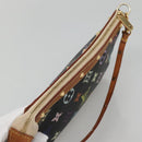 LOUIS VUITTON Monogram Multicolor Pochette Pouch Black M92648 LV Auth ep10030-6