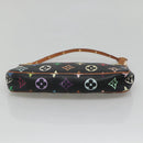 LOUIS VUITTON Monogram Multicolor Pochette Pouch Black M92648 LV Auth ep10030-5