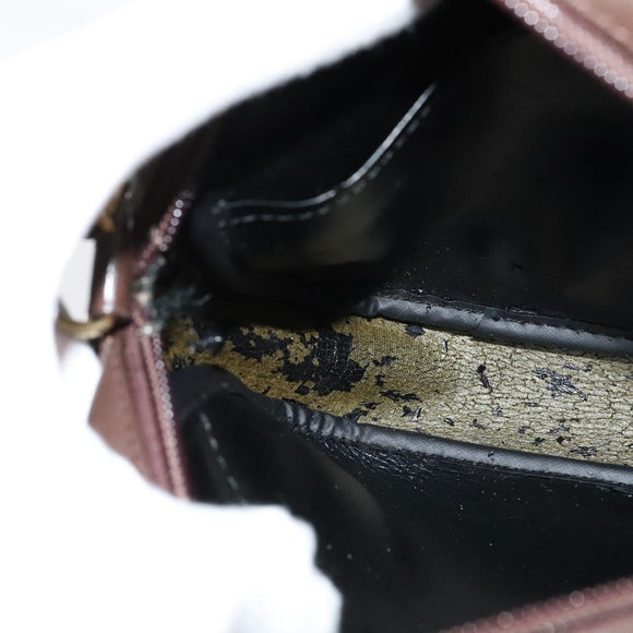 Burberrys Nova Check Shoulder Bag Canvas Beige Gold Auth ep10035