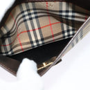 Burberrys Nova Check Shoulder Bag Canvas Beige Gold Auth ep10035-19