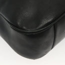 GUCCI Bamboo Hand Bag Leather 2way Black Gold 001 1577 3754 Auth ep10036-9